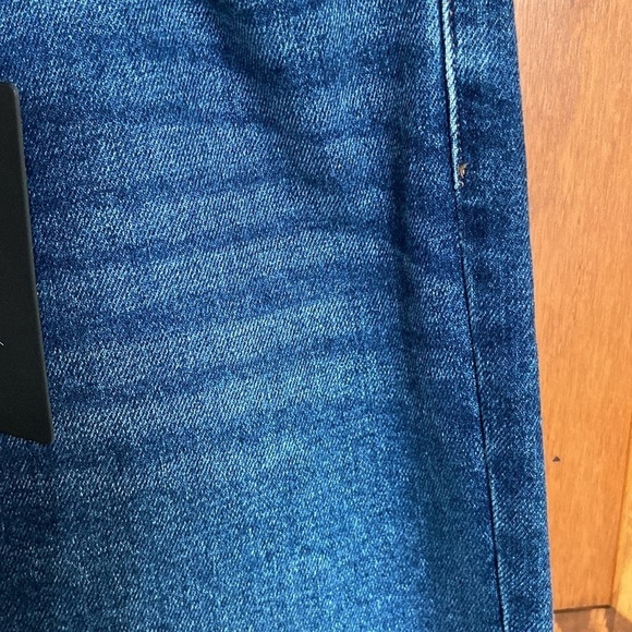 Just Black Denim High Rise Vintage Straight Leg Raw Hem MP&Co. Boutique NWT 31 - Picture 7 of 16